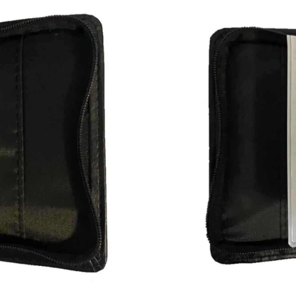 2 PACK Lock Wallet Protection Amazing Slim Leather RFID Card Wallet ID Holder